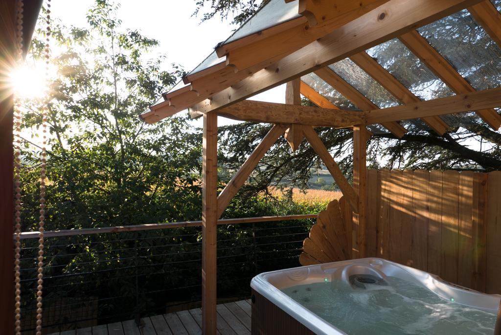 Bed and Breakfast Domaine Des Grands Cedres Cordelle Exterior foto